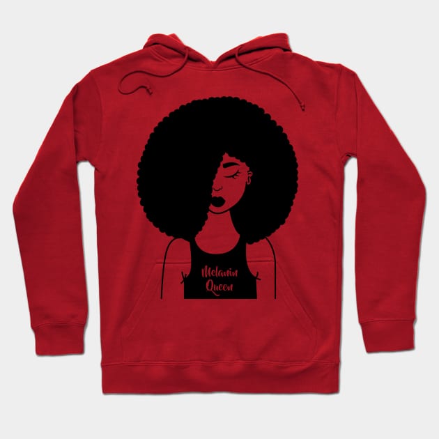 Melanin queen art Hoodie by Spinkly